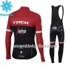 Tenue Maillot M/L + Collant à Bretelles 2017 Trek-Segafredo Hiver Thermal Fleece N001